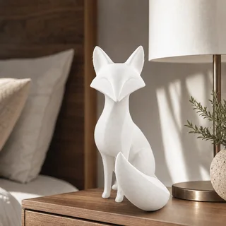 Escultura Zorro Minimalista 15 cm - Ariz Creativo
