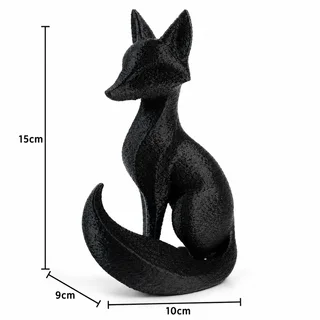 Escultura Zorro Minimalista 15 cm - Ariz Creativo