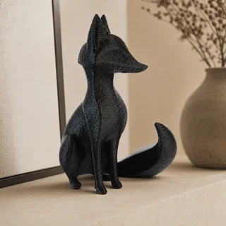 Escultura Zorro Minimalista 15 cm - Ariz Creativo