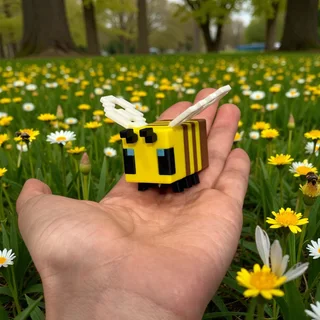 Figura Abeja de Minecraft 7 cm
