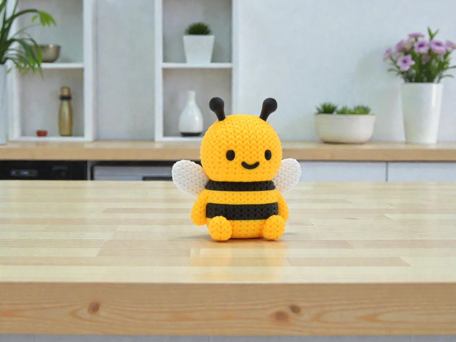 Figura Abeja Estilo Crochet - Ariz Creativo