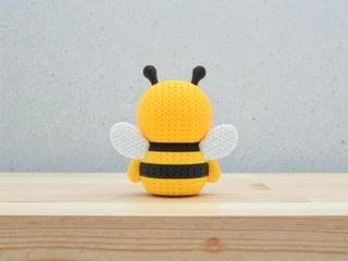 Figura Abeja Estilo Crochet - Ariz Creativo