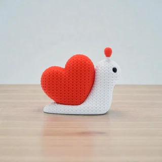 Figura Caracol Corazón Estilo Crochet - Ariz Creativo
