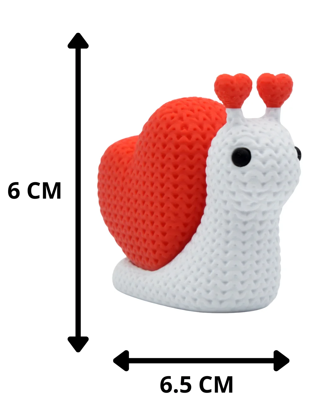 Figura Caracol Corazón Estilo Crochet - Ariz Creativo