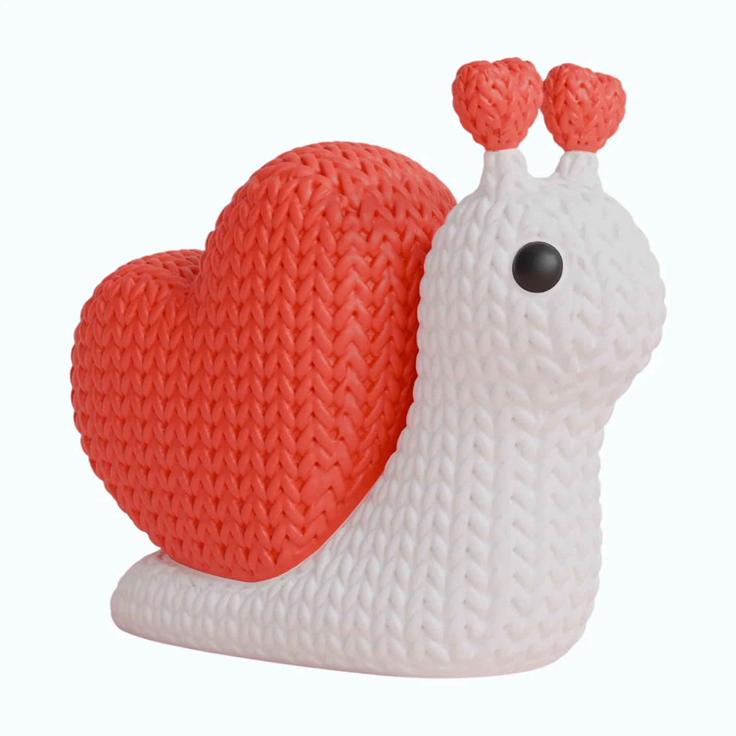 Figura Caracol Corazón Estilo Crochet - Ariz Creativo