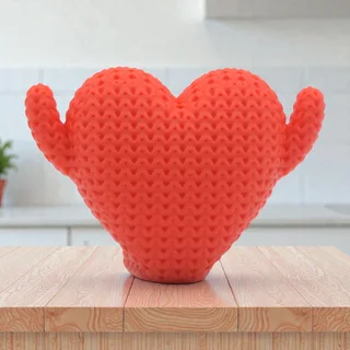 Figura Corazón Estilo Crochet - Ariz Creativo