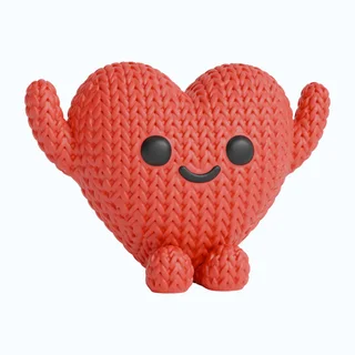 Figura Corazón Estilo Crochet