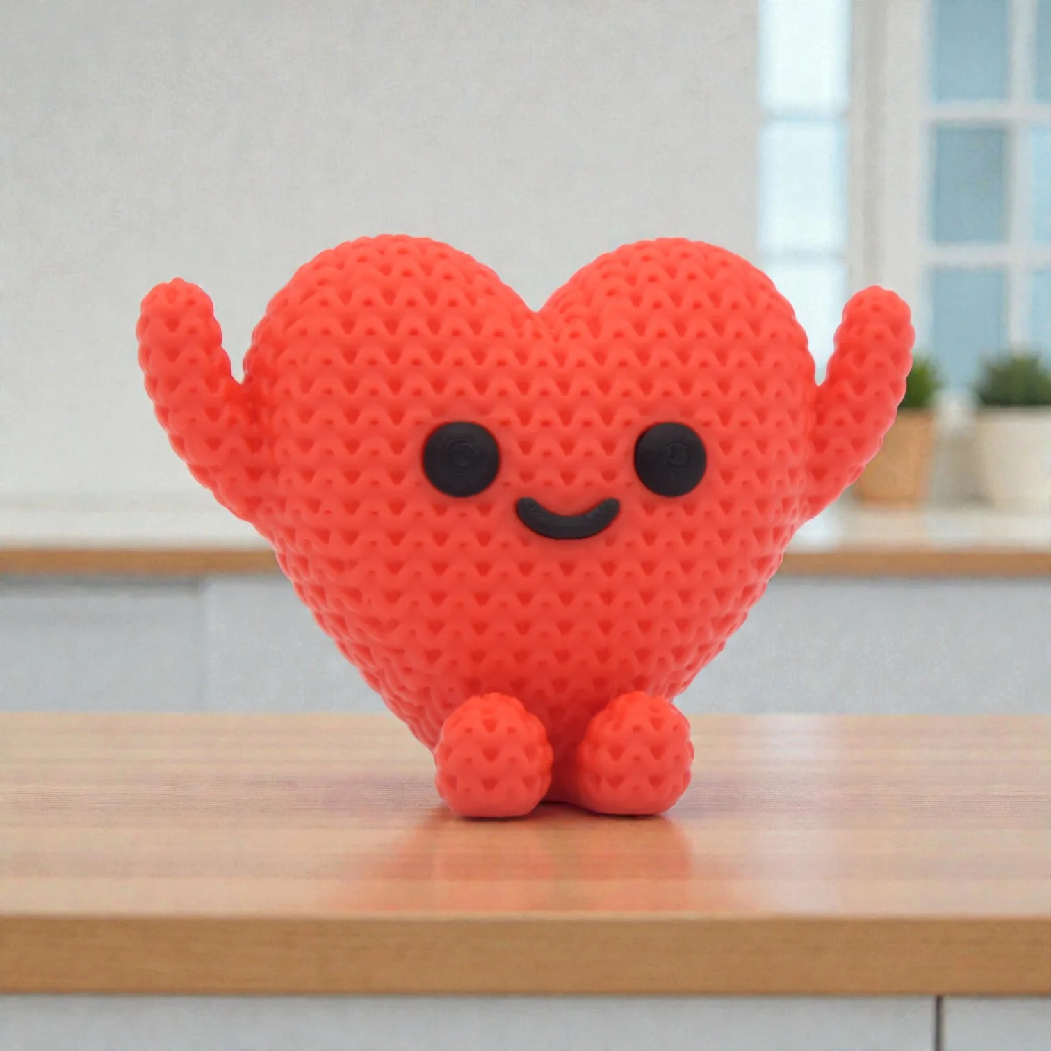 Detalle de Figura Corazón Estilo Crochet