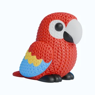 Figura Guacamaya Estilo Crochet