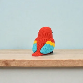Figura Guacamaya Estilo Crochet - Ariz Creativo