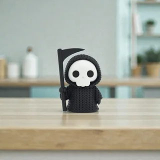 Figura La Muerte Estilo Crochet - Ariz Creativo