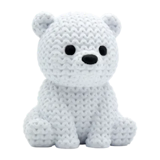 Figura Oso Polar Estilo Crochet
