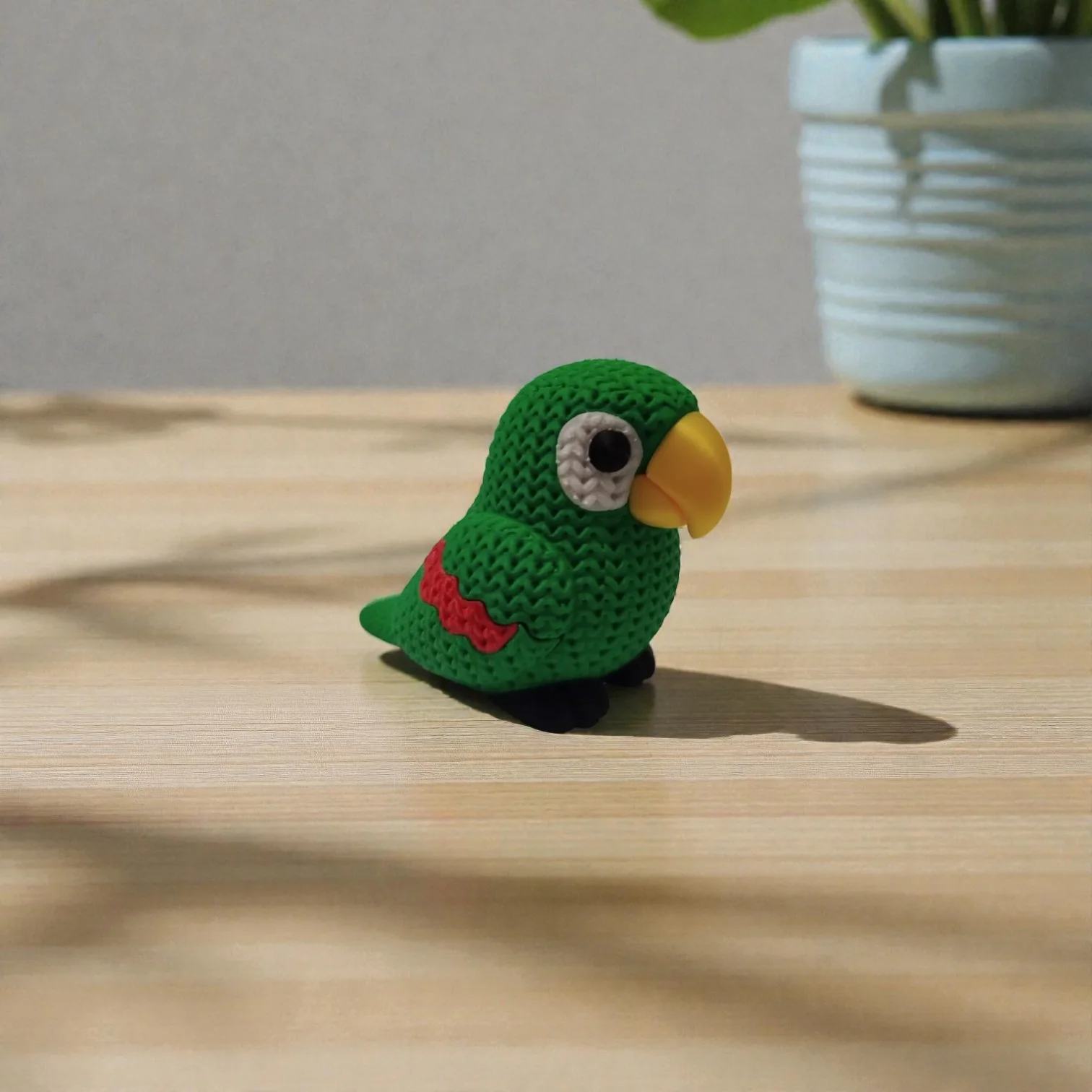 Detalle de Figura Perico Estilo Crochet