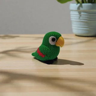 Figura Perico Estilo Crochet - Ariz Creativo