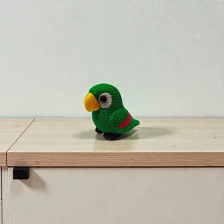 Figura Perico Estilo Crochet - Ariz Creativo