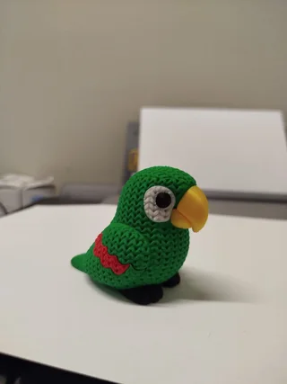 Figura Perico Estilo Crochet - Ariz Creativo