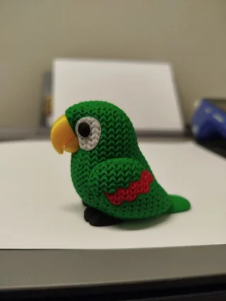Figura Perico Estilo Crochet - Ariz Creativo