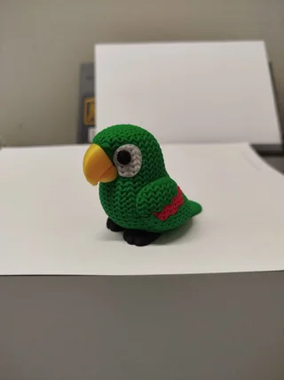 Figura Perico Estilo Crochet - Ariz Creativo