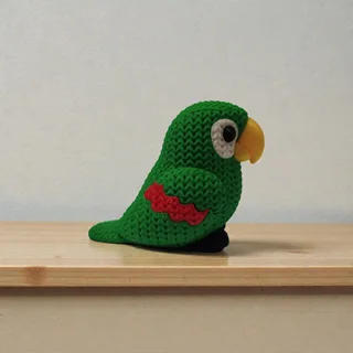 Figura Perico Estilo Crochet - Ariz Creativo