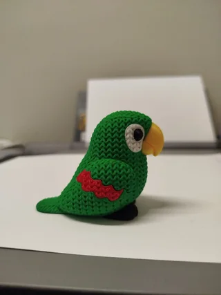 Figura Perico Estilo Crochet - Ariz Creativo