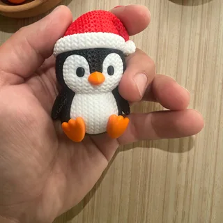 Figura Pingüino Estilo Crochet - Ariz Creativo