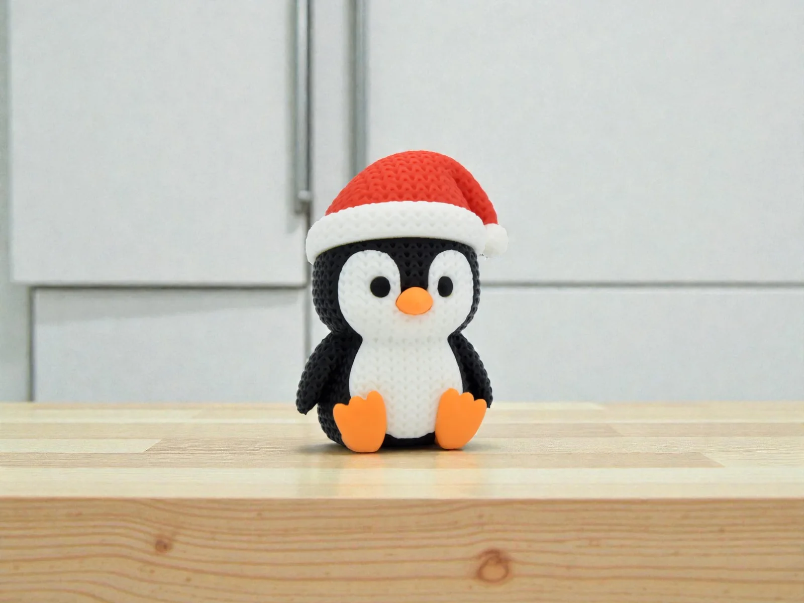 Figura Pingüino Estilo Crochet - Ariz Creativo