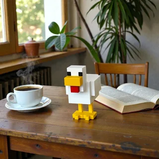 Figura Pollo de Minecraft 9 cm - Ariz Creativo