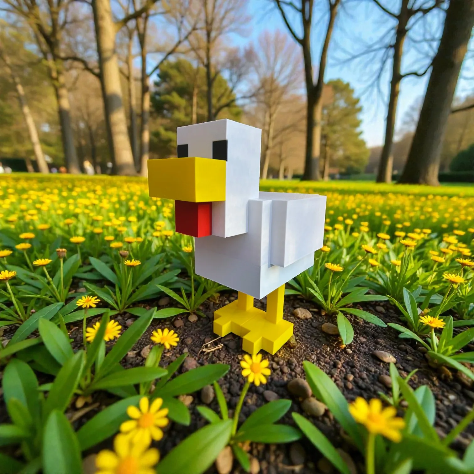 Figura Pollo de Minecraft 9 cm - Ariz Creativo