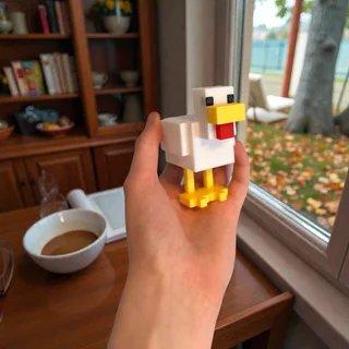 Figura Pollo de Minecraft 9 cm - Ariz Creativo