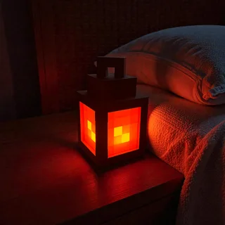 Lámpara Minecraft LED RGB 22 cm - Ariz Creativo