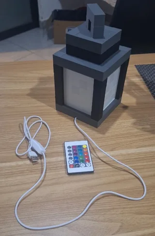 Lámpara Minecraft LED RGB 22 cm - Ariz Creativo