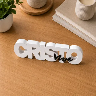 Letrero Cristo Vive 20 cm - Ariz Creativo
