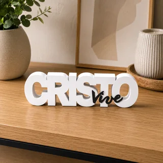 Letrero Cristo Vive 20 cm