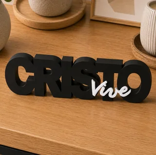 Letrero Cristo Vive 20 cm - Ariz Creativo