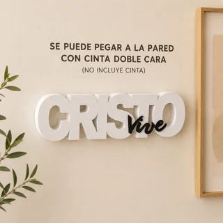 Letrero Cristo Vive 20 cm - Ariz Creativo