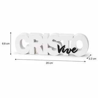 Letrero Cristo Vive 20 cm - Ariz Creativo