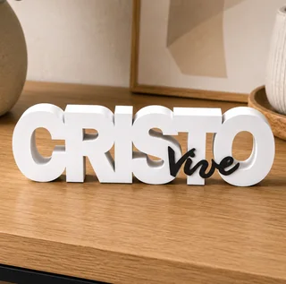 Letrero Cristo Vive 20 cm - Ariz Creativo