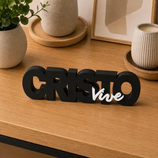 Letrero Cristo Vive 20 cm - Ariz Creativo