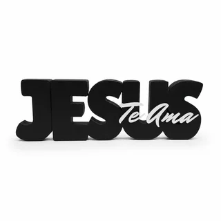 Letrero Jesús Te Ama 24 cm - Ariz Creativo