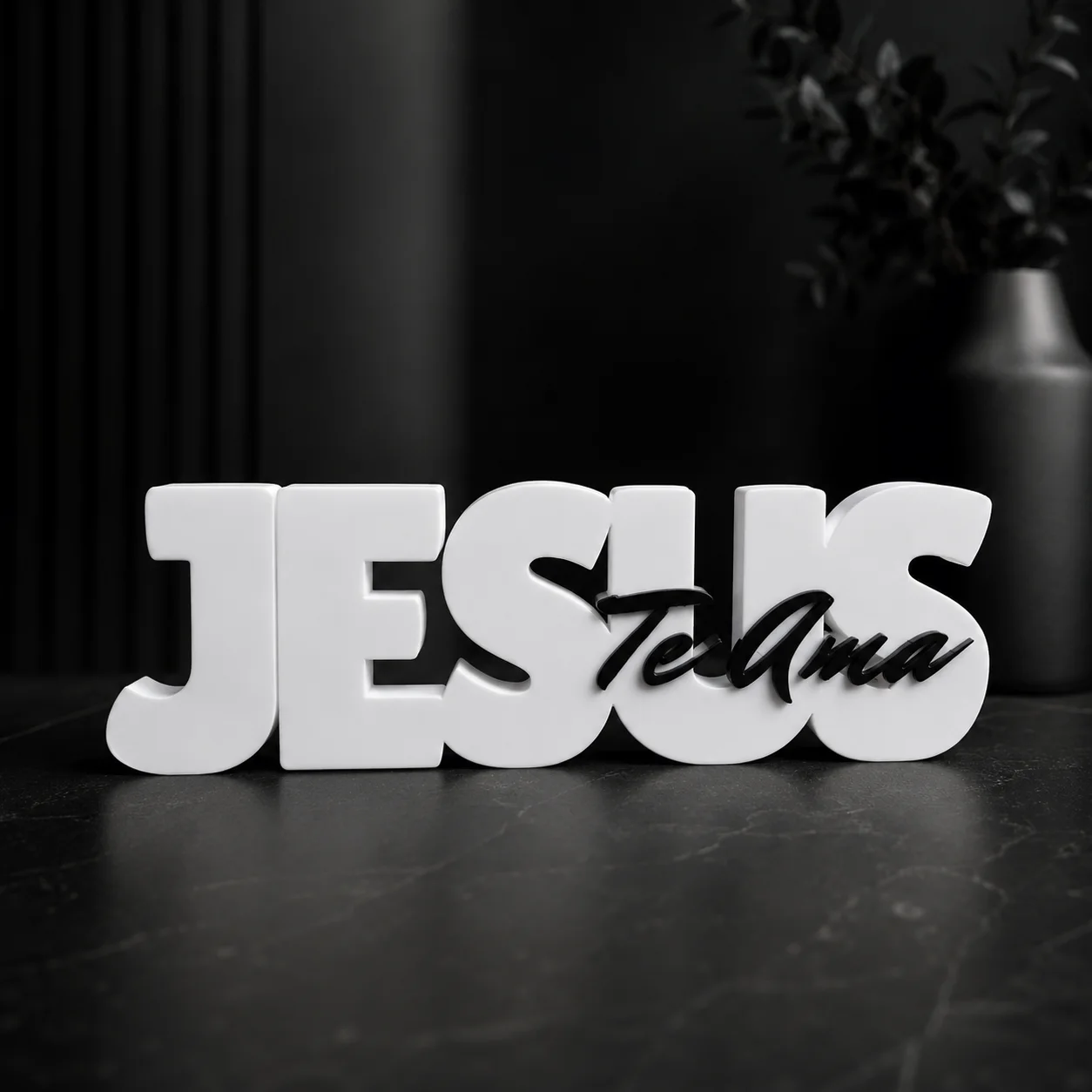Letrero Jesús Te Ama 24 cm - Ariz Creativo