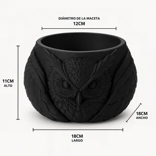 Maceta Búho Decorativa - Ariz Creativo