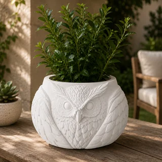 Maceta Búho Decorativa - Ariz Creativo