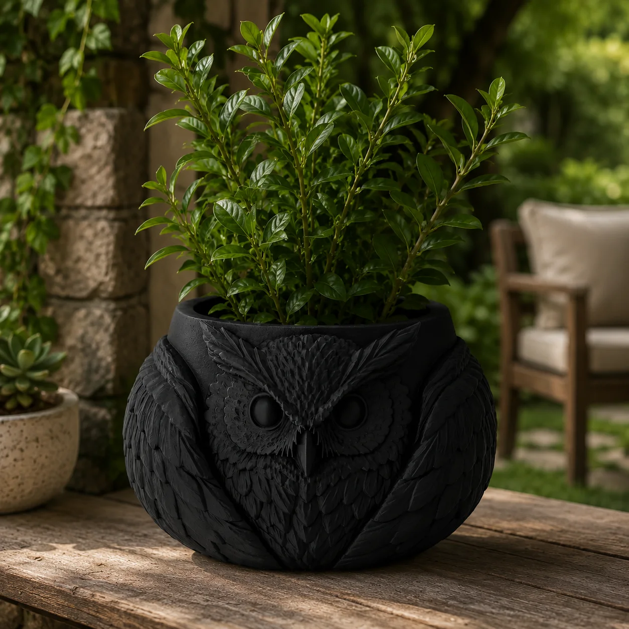 Maceta Búho Decorativa - Ariz Creativo