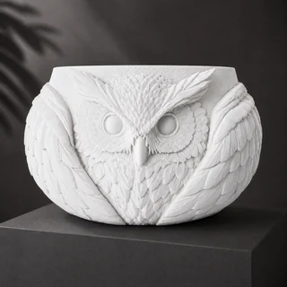 Maceta Búho Decorativa - Ariz Creativo