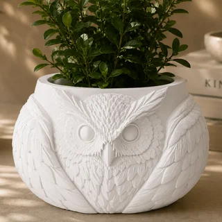 Maceta Búho Decorativa - Ariz Creativo