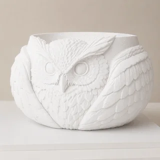Maceta Búho Decorativa - Ariz Creativo