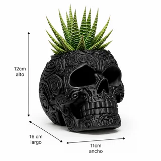 Maceta Calavera Gótica - Ariz Creativo