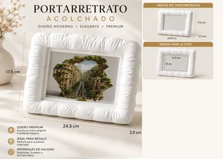 Portarretrato Acolchado Decorativo - Ariz Creativo