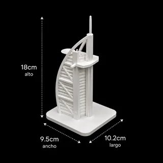 Réplica Burj Al Arab 18 cm - Ariz Creativo