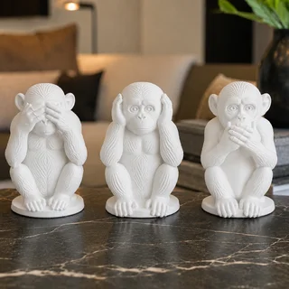 Set de 3 Monos Sabios - Ariz Creativo